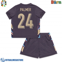 Fotballdrakt Barn England Cole Palmer #24 Bortedraktsett EM 2024 Kortermet (+ Korte bukser)